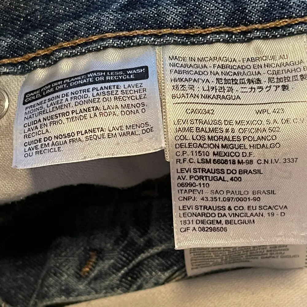 Levi Strauss Men's 505 Jean Denim Shorts Size 38